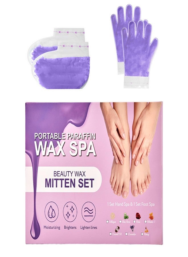 KmaxShip 10-Minute Paraffin Hand & Foot Treatments, Self Contained Paraffin Wax Gloves and Booties Set for Intensive Hydration At Home (Lavender) - Image 1